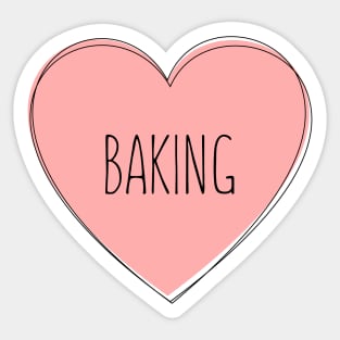 I Love Baking Sticker